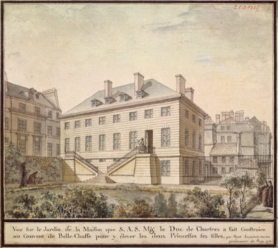 Paviljongen i Bellechasse, 1778 (wc på papper) av Bernard Poyet