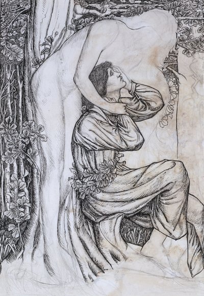 Phyllis och Demophoon, illustration till "Phantastes av Bernard Sleigh