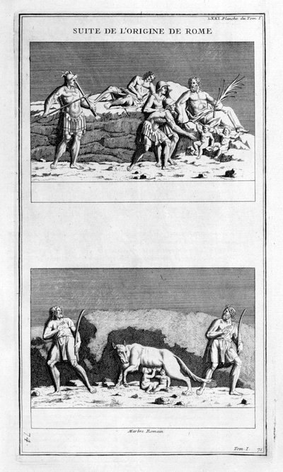 Roms ursprung, 1757 av Bernard de Montfaucon