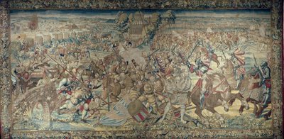 Avsnitt av slaget vid Pavia (1525) av Bernard van Orley