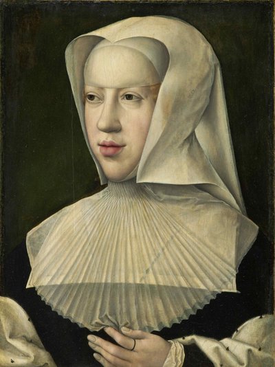 Porträtt av Margareta av Österrike 1480-1530. av Bernard van Orley