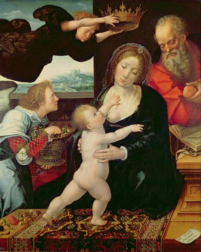 Den heliga familjen, 1522 av Bernard van Orley