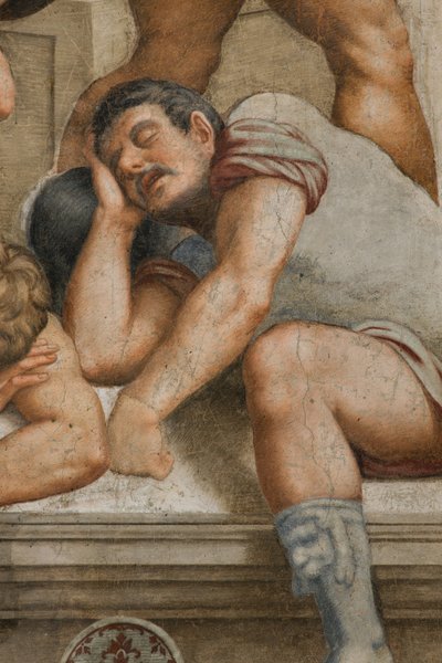 Counterfaccata, Bernardino Gatti, Uppståndelse 1529, detalj av Bernardino Gatti