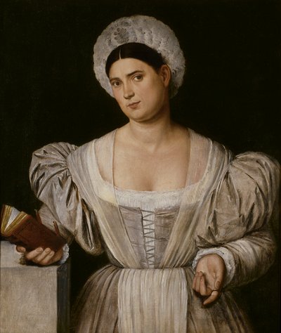 Porträtt av en kvinna (Agnese, målarens svägerska) av Bernardino Licinio