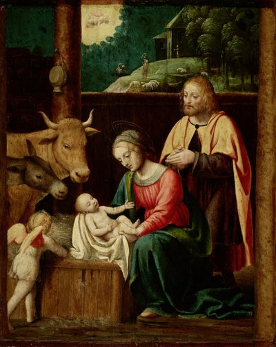 Kristi födelse av Bernardino Luini