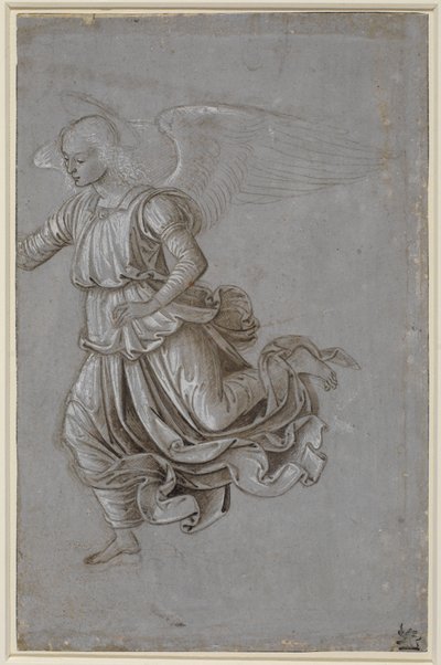Studie av en flygande ängel av Bernardino di Betto Pinturicchio