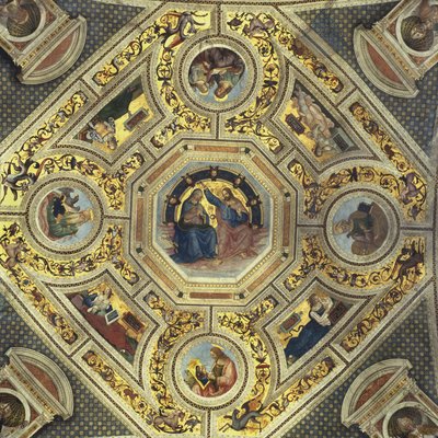 Presbyteriets valv, Santa Maria del Popolo, Rom, c.1484-92 av Bernardino di Betto Pinturicchio