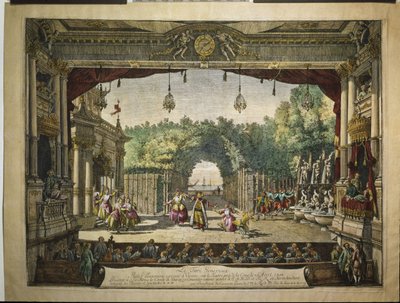 Balett Le Turc Généreux i Wiener Burgtheater, 1758 av Bernardo Bellotto