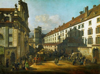 Dominikanerkirche i Wien, Österrike (olja på duk) av Bernardo Bellotto
