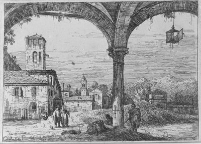 Landskap - Utsikt över Padua från befästningen av Bernardo Bellotto