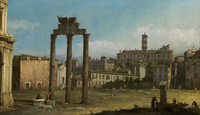 Ruins of the Forum, Rome av Bernardo Bellotto