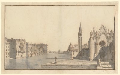 Canal Grande från Carità till Dogana da Mar av Bernardo Bellotto