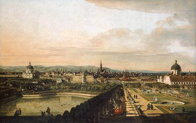 Vienna Viewed from the Belvedere Palace av Bernardo Bellotto