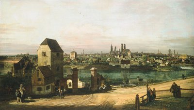 Utsikt över München, ca. 1761. av Bernardo Bellotto