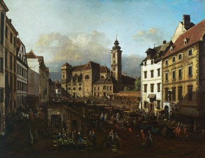 Freyung Square från sydost av Bernardo Belotto Canaletto
