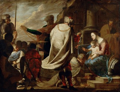 Tillbedjan av de tre vise männen av Bernardo Cavallino