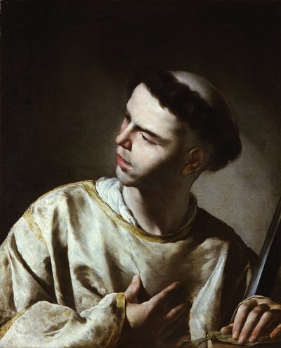 Saint Lawrence av Bernardo Cavallino