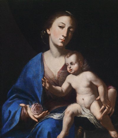 Jungfru Maria med barnet av Bernardo Cavallino