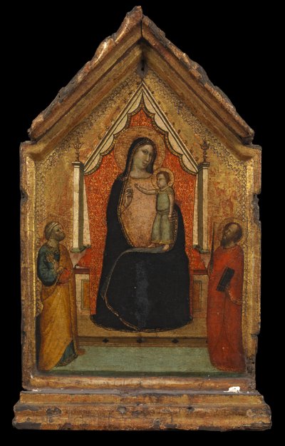 Jungfru och barn med Sankt Peter och Sankt Paulus, c.1340 av Bernardo Daddi