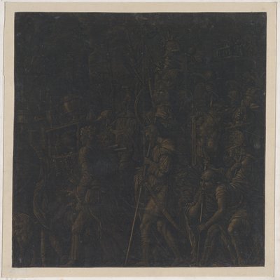 Blad 8 från Caesars triumfer, efter Mantegna, 1599. av Bernardo Malpizzi