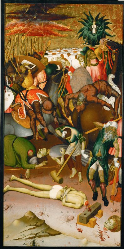 Fyra scener från Sankt Georgs martyrskap ... av Bernardo Martorell