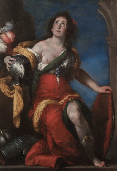 Allegorisk figur, ca. 1636. av Bernardo Strozzi