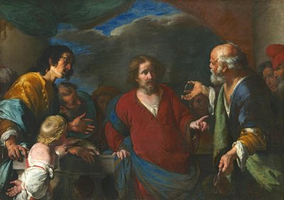 Liknelsen om skattepenningen av Bernardo Strozzi