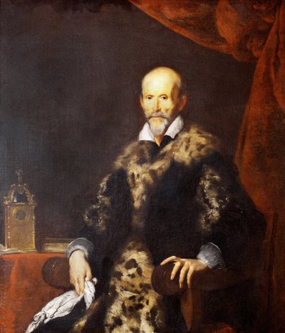 Porträtt av en genuesisk adelsman, 1615. av Bernardo Strozzi