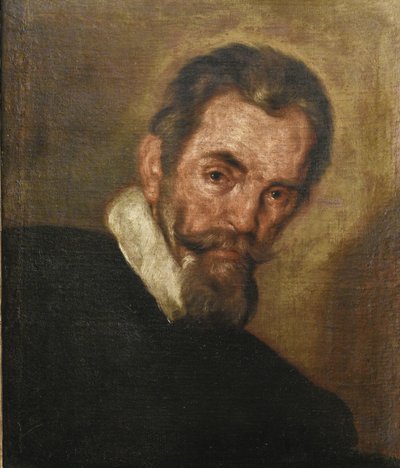 Porträtt av kompositören Claudio Monteverdi 1567-1643 av Bernardo Strozzi