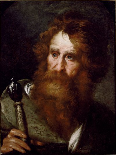 Saint Paul-målning av Bernardo Strozzi (1581-1644) Genes Gallery of Palazzo Rosso av Bernardo Strozzi