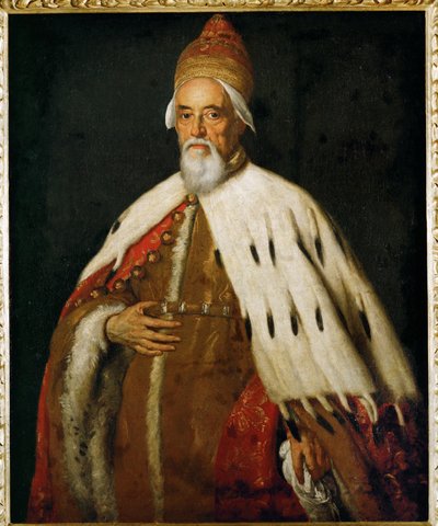 Doge Francesco Erizzo (olja på duk) av Bernardo Strozzi