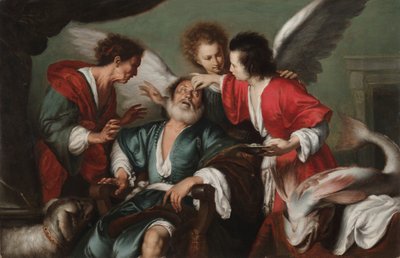 The Healing of Tobit, c. 1625. av Bernardo Strozzi