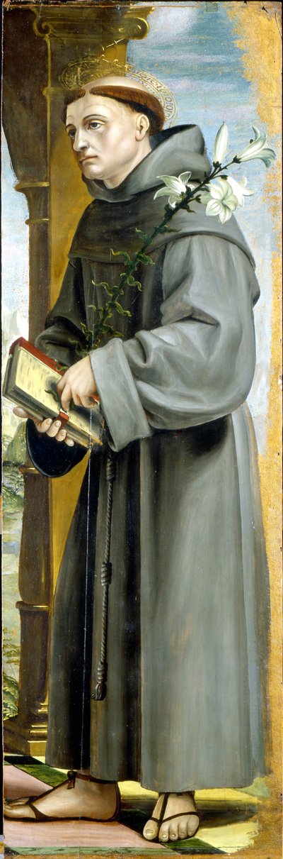 Sankt Antonius av Padua av Bernardo Zenale