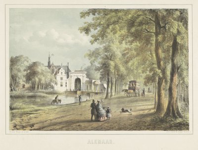 Face i Alkmaar med Laurenskerk av Bernardus Gerardus ten Berge