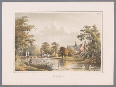 Stadsbild i Alkmaar Alkmaar (serietitel på objekt) av Bernardus Gerardus ten Berge