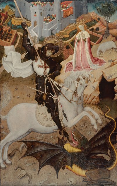 Saint George dödar draken, 1434-1435 av Bernat Martorell the Elder