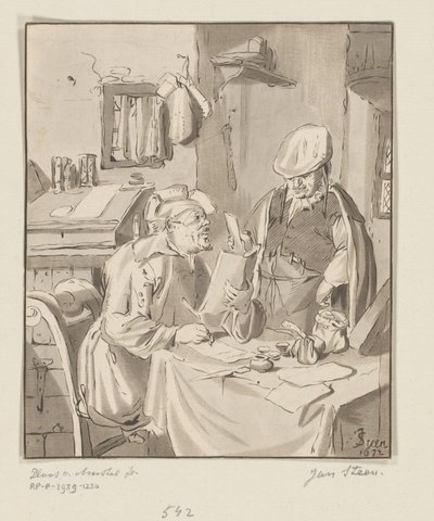 Författare till ett brev av Bernhard Schreuder