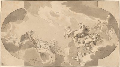 Takdekoration av Bernhard Schreuder after Jacob de Wit