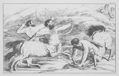 Dantes gudomliga komedi, Inferno (Helvetet), plansch XX (litografi) av Bernhard Schuler