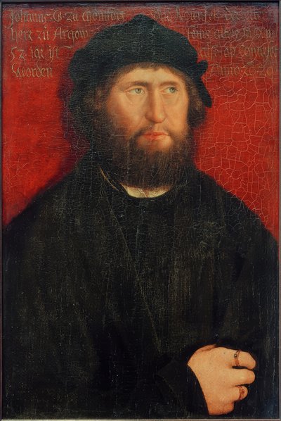 Porträtt av Johann I. Greve av Montfort-Rothenfels av Bernhard Strigel