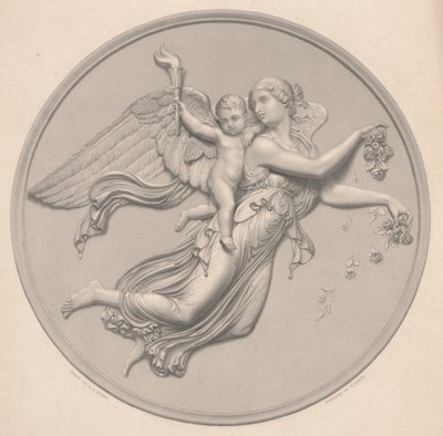 Morgon, tecknad av F. R. Roffe (fl.1850-63), graverad av William Callio Roffe (1817-89), mitten av 1800-talet (reproduktion av gravyr) av Bertel (after) Thorvaldsen