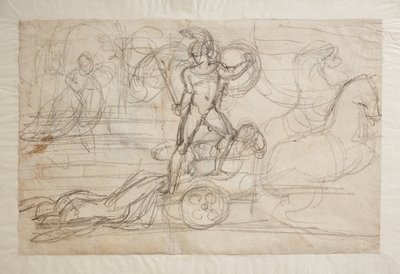 Akilles släpar Hektors kropp efter sin vagn. Paolo och Francesca(), av Bertel Thorvaldsen