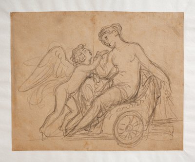 Cupid klagar till Venus om ett bistick av Bertel Thorvaldsen