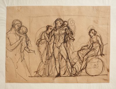 Hectors farväl till Andromache och Astyanax av Bertel Thorvaldsen