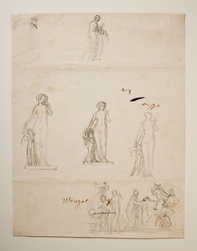 Paris och de tre gudinnorna. Venus och Amor av Bertel Thorvaldsen