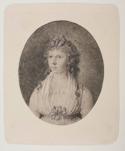 Porträtt av Maren Schou West, född Grønlund av Bertel Thorvaldsen