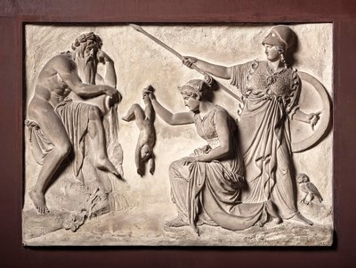 Thetis doppar Akilles i floden Styx av Bertel Thorvaldsen