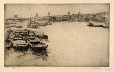 Thames Shipping, London av Bertha E. Jaques