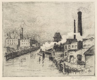 Fabriker vid Chicagofloden av Bertha Evelyn Jaques