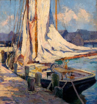 Wharf Scene, Gloucester. av Bertha Eversfield Perrie
